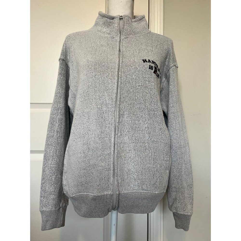 Harvard Licensed Gear by Bay State Apparel Gray Full-Zip Sweater Jacket 1636